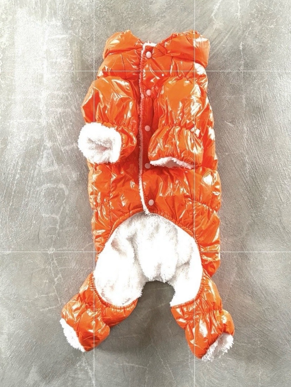 One Piece Winter, Warm,Waterproof Puffer Style Jumpsuit for XXL Dog. Orange. NWT